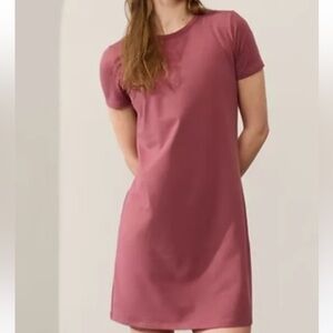 Athleta Essential Tee Dress in Mauve